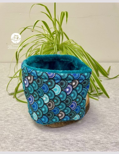 Snood bébé paon bleu