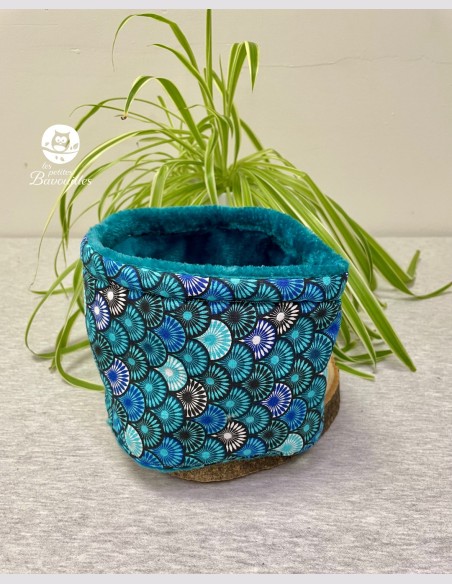 Snood bébé paon bleu