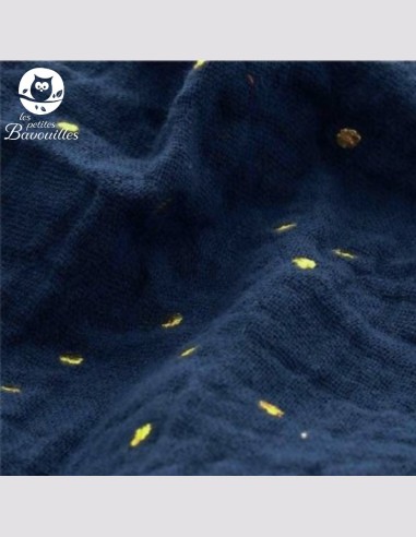 couverture bébé fait main sapin bleu