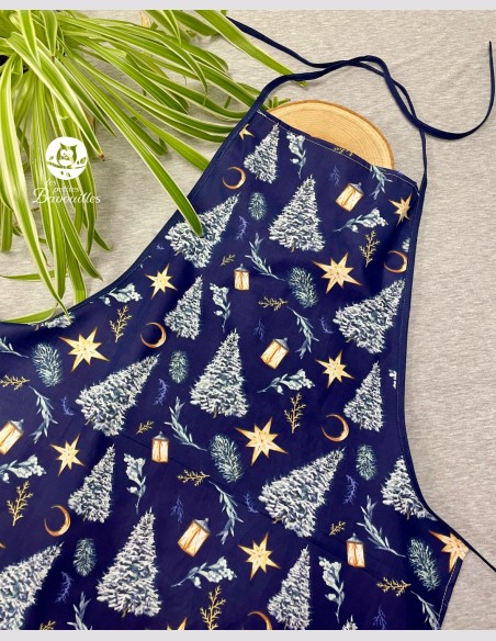 Tablier ado et adulte sapin bleu