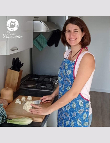 Tablier de cuisine ado et adulte fait main en France