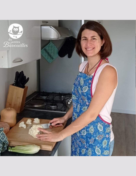 Tablier de cuisine ado et adulte fait main en France