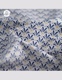 Tablier ado et adulte éventail bleu 2