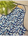 Tablier ado et adulte triangle bleu
