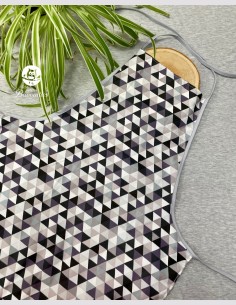 Tablier ado et adulte triangle gris