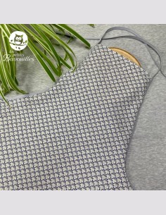 Tablier ado et adulte éventail bleu