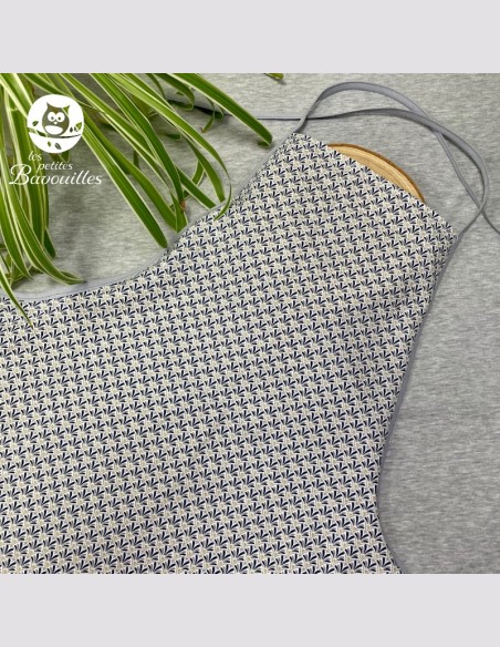 Tablier ado et adulte éventail bleu