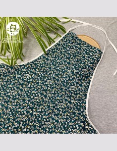 Tablier ado et adulte fleur verte