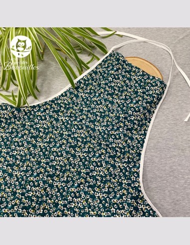 Tablier ado et adulte fleur verte