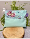 Trousse Mam'Zelle licorne vert d'eau