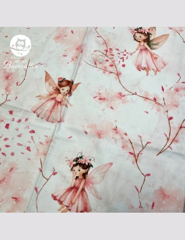 Pochette plate fait main fée