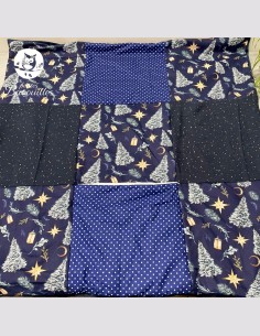 Couverture sapin bleu