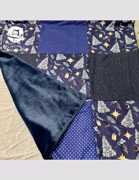 Couverture sapin bleu