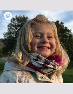 Snood enfant noir renard 2