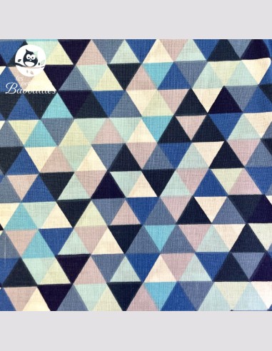 Snood enfant ou tour de cou polaire triangle bleu