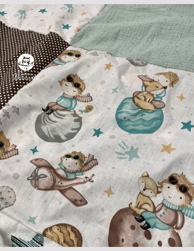 couverture bébé fait main rêve étoilé