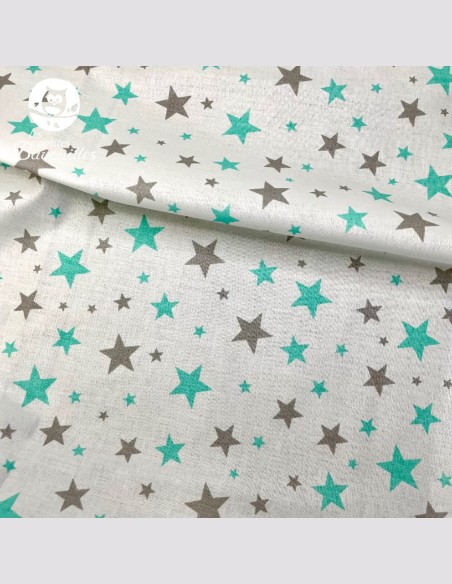 Snood ou tour de cou polaire étoile menthe