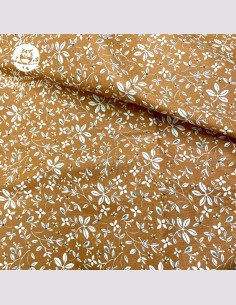 Snood bébé feuille marron 2