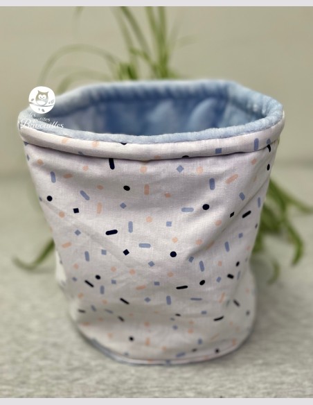 Snood ado adulte paillette bleu et rose