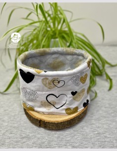 Snood bébé coeur moutarde