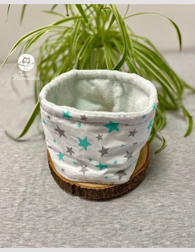 Snood bébé étoile menthe
