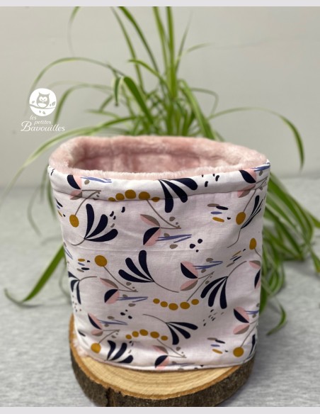 Snood enfant fleur blanche