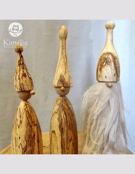 Lutin en bois tourné de Savoie