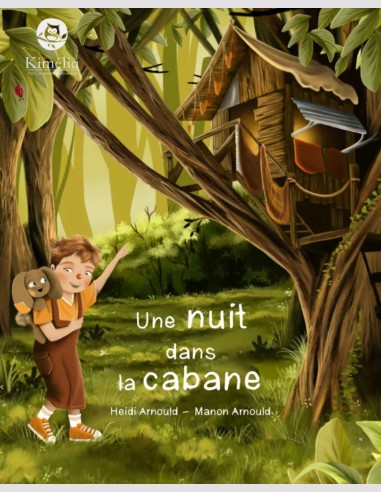 Livre illustré une cabane dans les bois