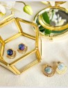 Boucles d'oreilles aquarelle puce