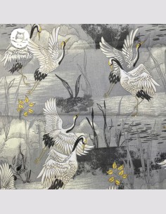 Bavoir bandana imperméable grue 2
