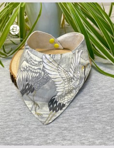 Bavoir bandana imperméable grue