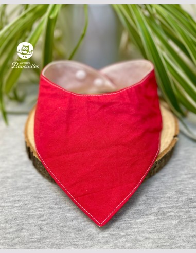 Bavoir bandana imperméable rouge