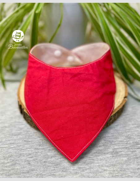 Bavoir bandana imperméable rouge
