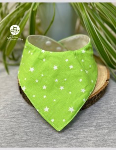 Bavoir bandana imperméable étoile verte