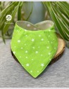 Bavoir bandana imperméable étoile verte