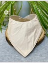 Bavoir bandana imperméable beige