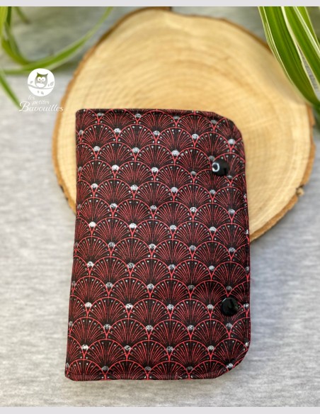 Rangement barrette bordeaux