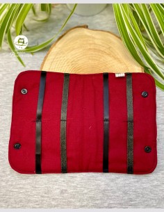 Rangement barrette bordeaux 2
