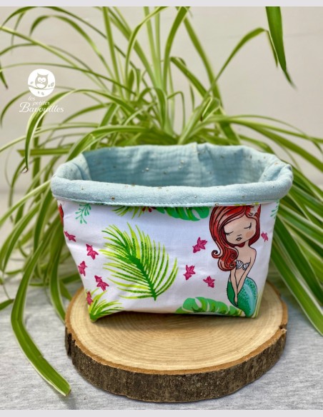 Panière en tissu sirène