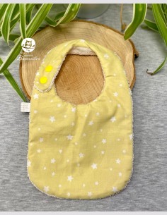 Bavoir naissance - 2ans étoile citron