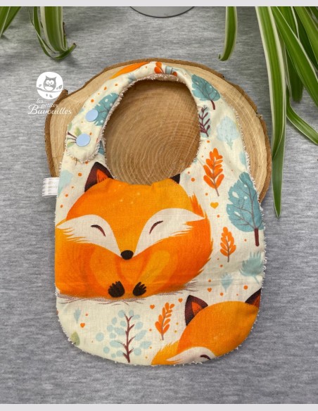 Bavoir naissance - 2ans gros renard