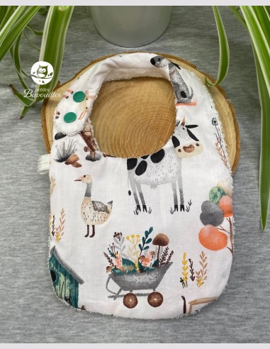Bavoir naissance - 2ans jardin