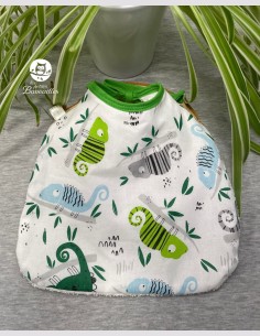 Grand bavoir bébé caméléon