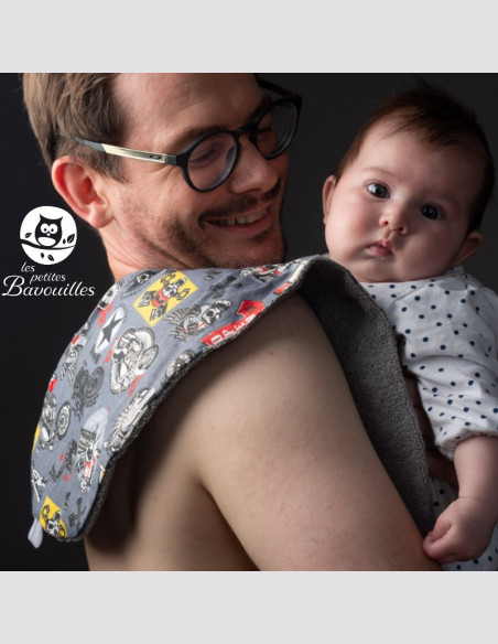 Bavoir naissance - 2ans coeur