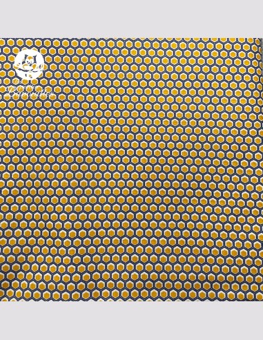 Snood ou tour de cou polaire alvéole moutarde