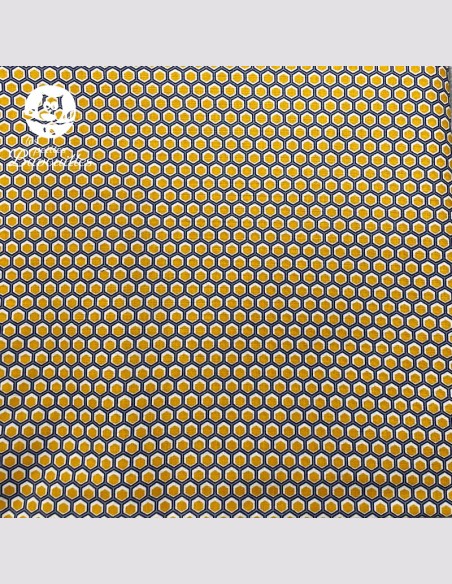 Snood ou tour de cou polaire alvéole moutarde