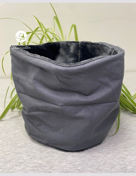Snood ado adulte gris anthracite