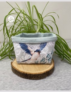 Panière en tissu hirondelle 2