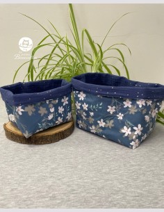 Panière en tissu fleur