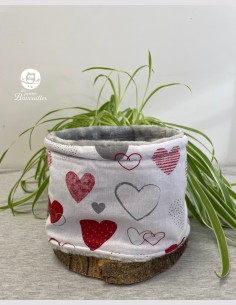 Snood bébé coeur rouge